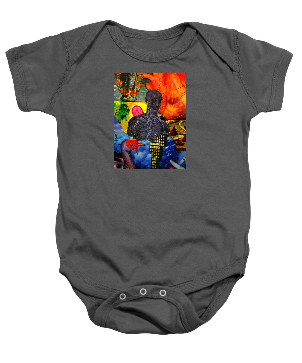  Baby Onesie featuring the painting Flesh Detail 1 by Steve Fields