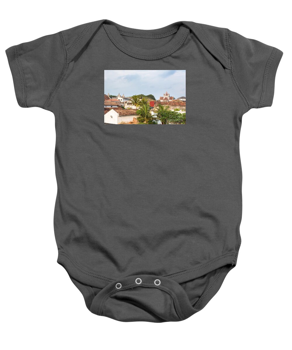 Ancient Baby Onesie featuring the photograph Galle Fort in Sri Lanka #2 by Didier Marti