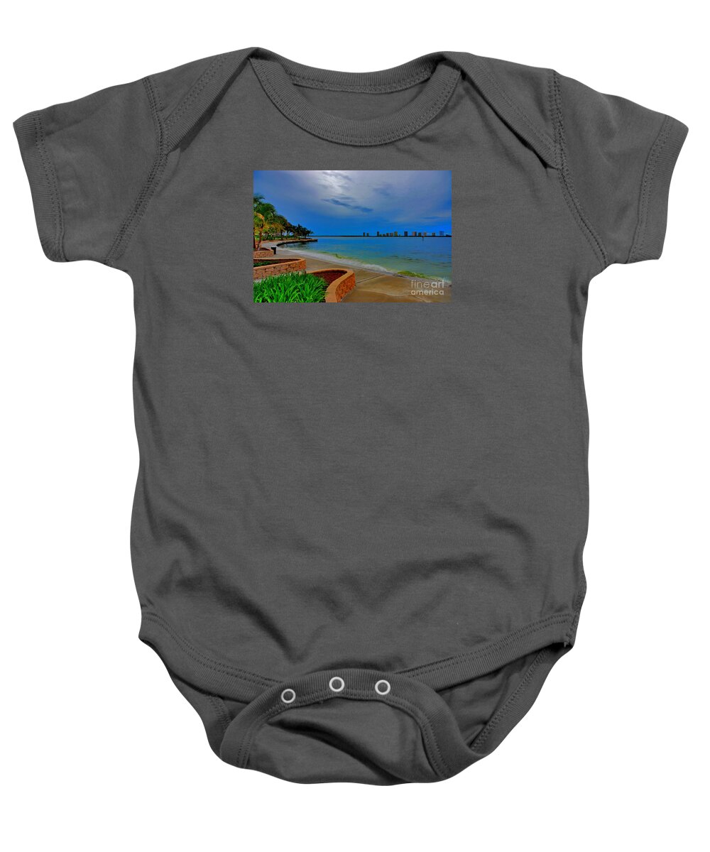 Kelsey Park Baby Onesie featuring the photograph 2- Lakeside Serenity by Joseph Keane