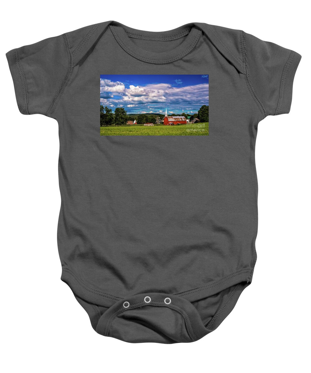 Vermont Baby Onesie featuring the photograph Peacham Vermont #2 by Scenic Vermont Photography