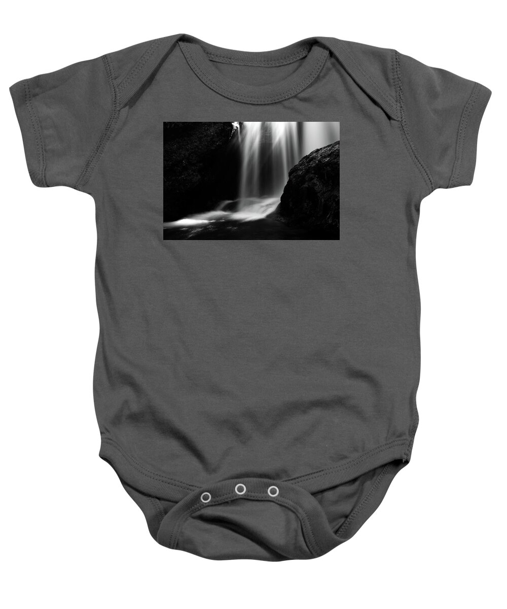 Waterfall Baby Onesie featuring the photograph Sum Waterfall in Vintgar Gorge #2 by Ian Middleton