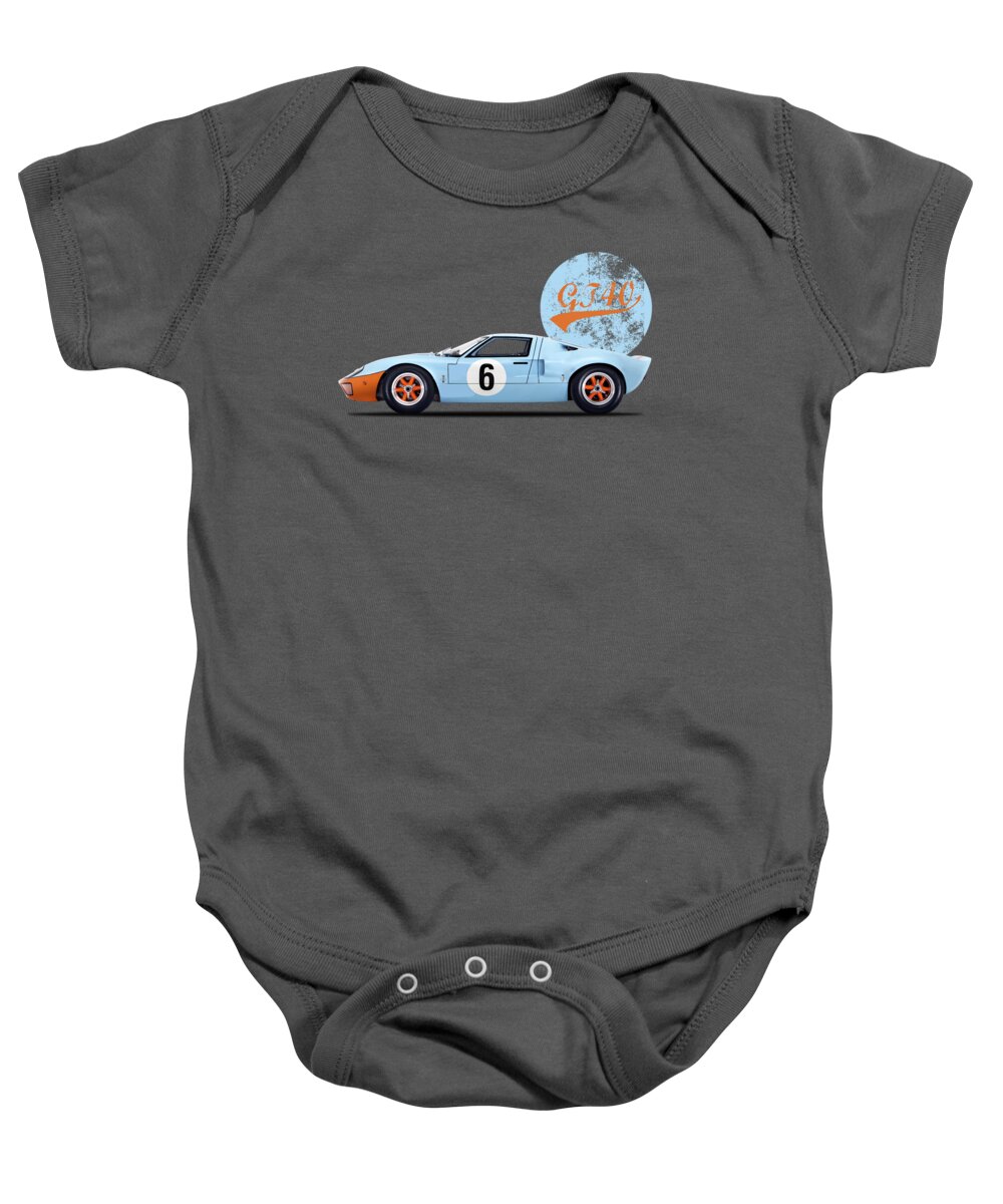 Ford Gt40 Baby Onesie featuring the photograph The GT40 by Mark Rogan