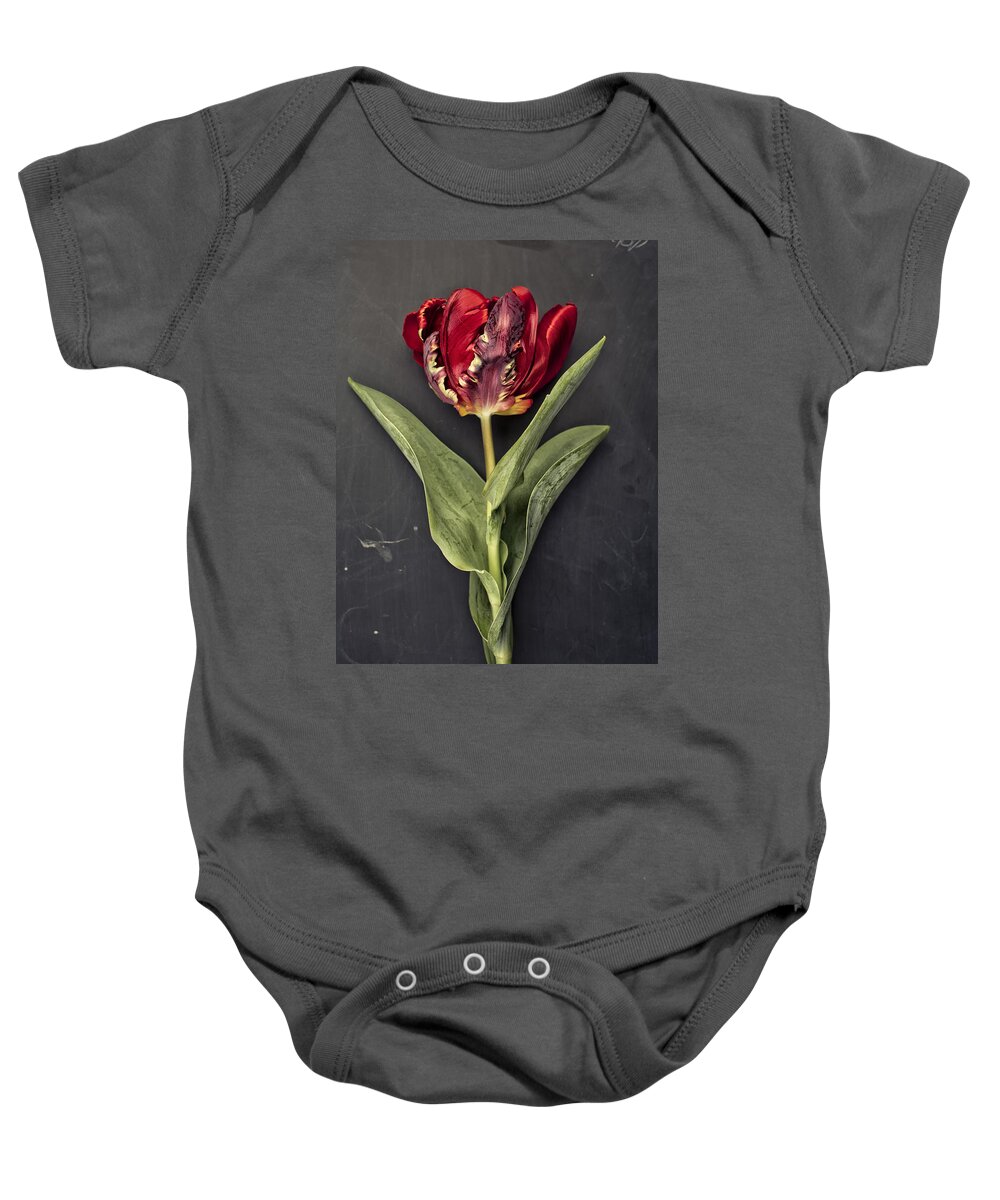 Tulip Baby Onesie featuring the photograph Tulip #2 by Nailia Schwarz
