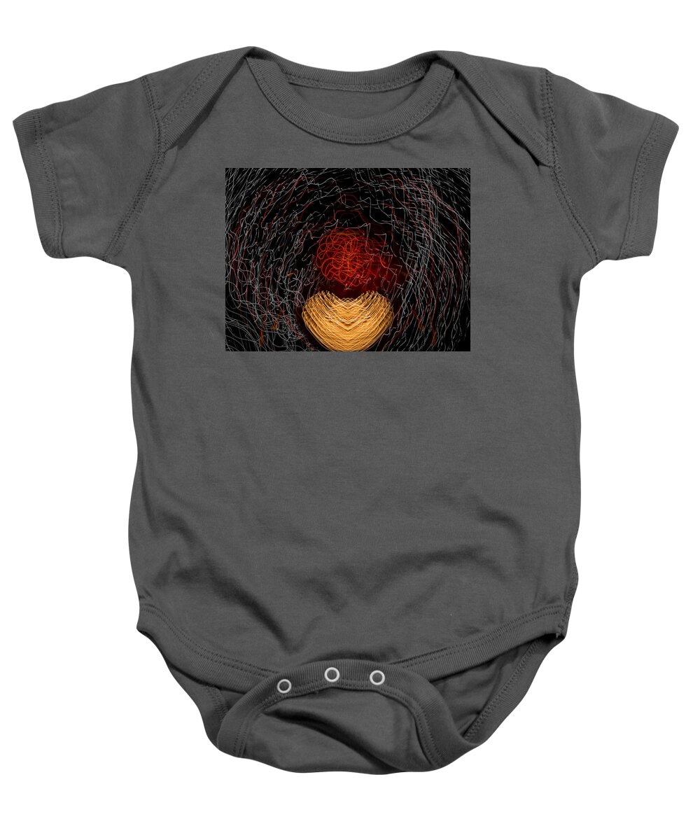 Night; 2017; 2010s; Color Images; Color Photo; Color Photograph; Color Pictures; Abstract; Aspect Ratio 3:4; Format 3:4; Orientation Landscape; Horizontal Format Baby Onesie featuring the photograph 201707040-051C Egg in Nest 3x4 by Alan Tonnesen