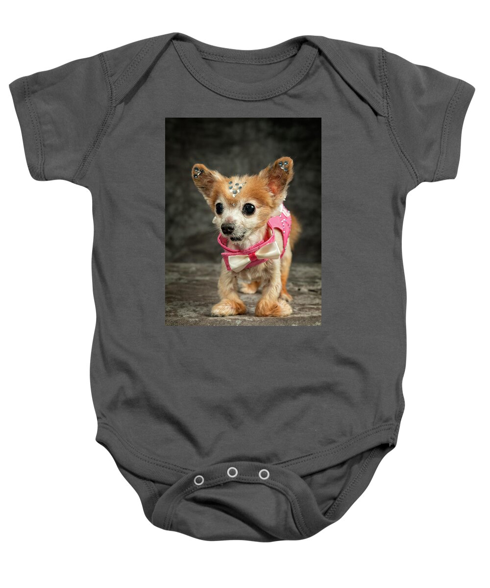 Gizmo Baby Onesie featuring the photograph 20170804_ceh1147 by Christopher Holmes