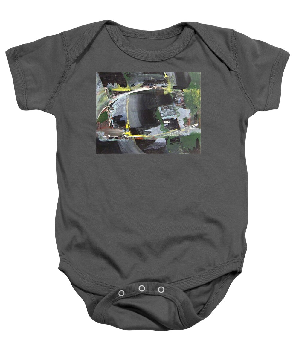  Baby Onesie featuring the painting Between Color series #3 by Ric Rice