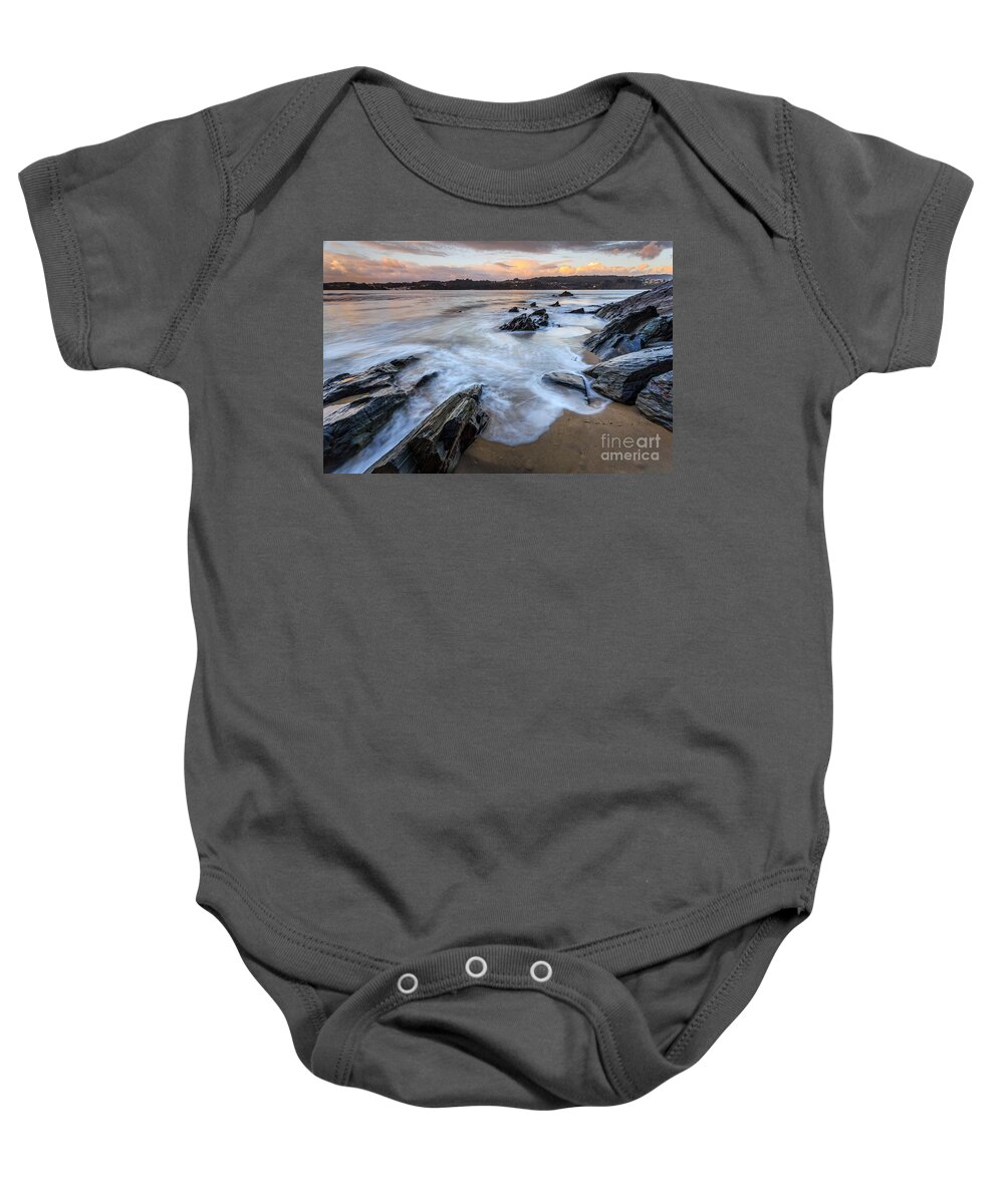 Ares Baby Onesie featuring the photograph Centrona Cove Galicia Spain #3 by Pablo Avanzini