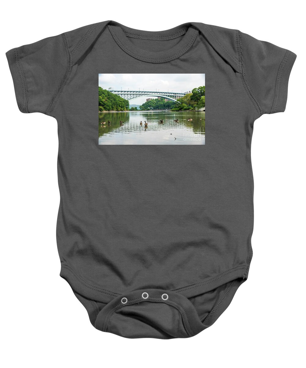 2016 Baby Onesie featuring the photograph Henry Hudson Bridge #3 by Cole Thompson