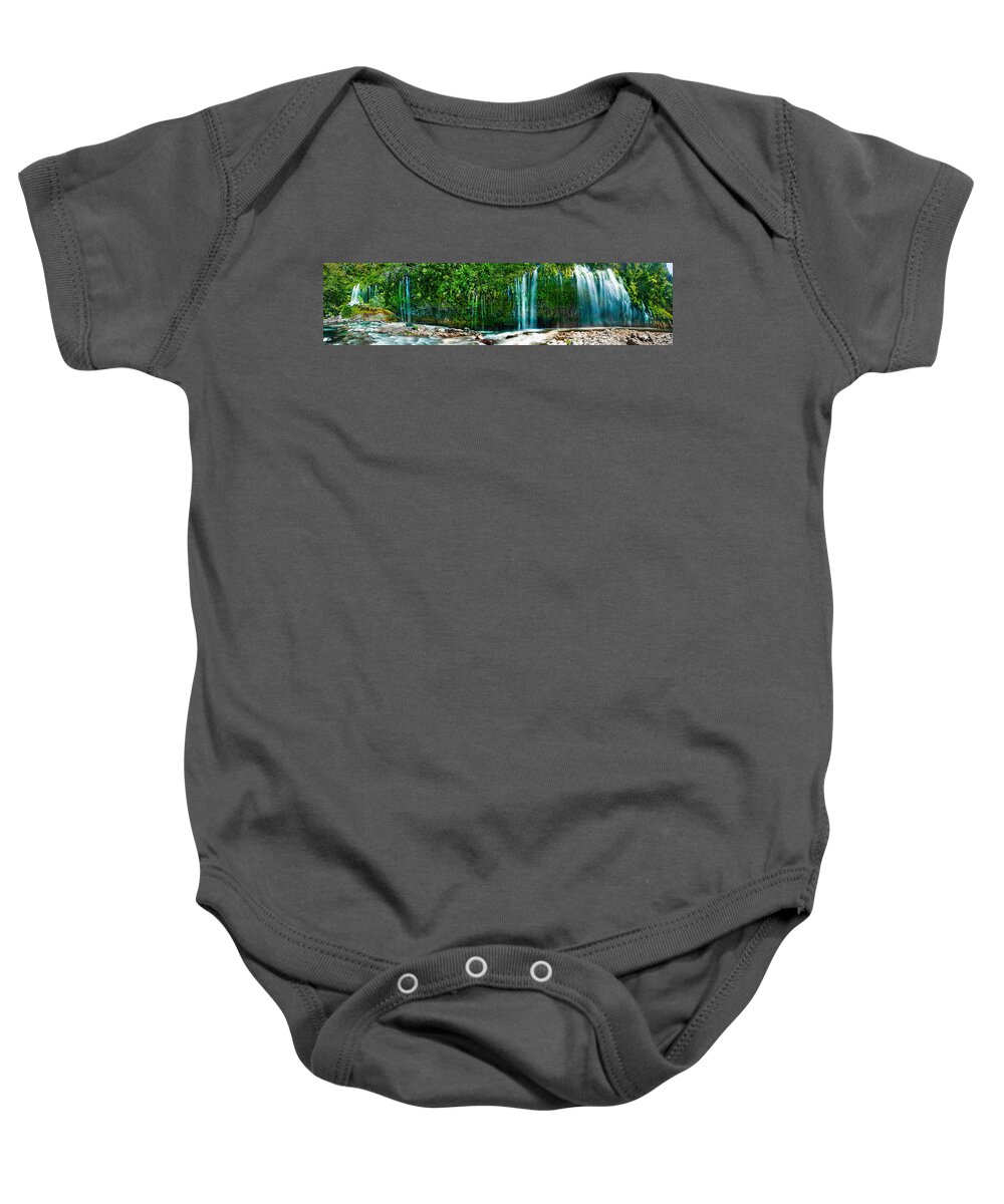 Landscape Baby Onesie featuring the photograph Mossbrae Falls #3 by Bryant Coffey
