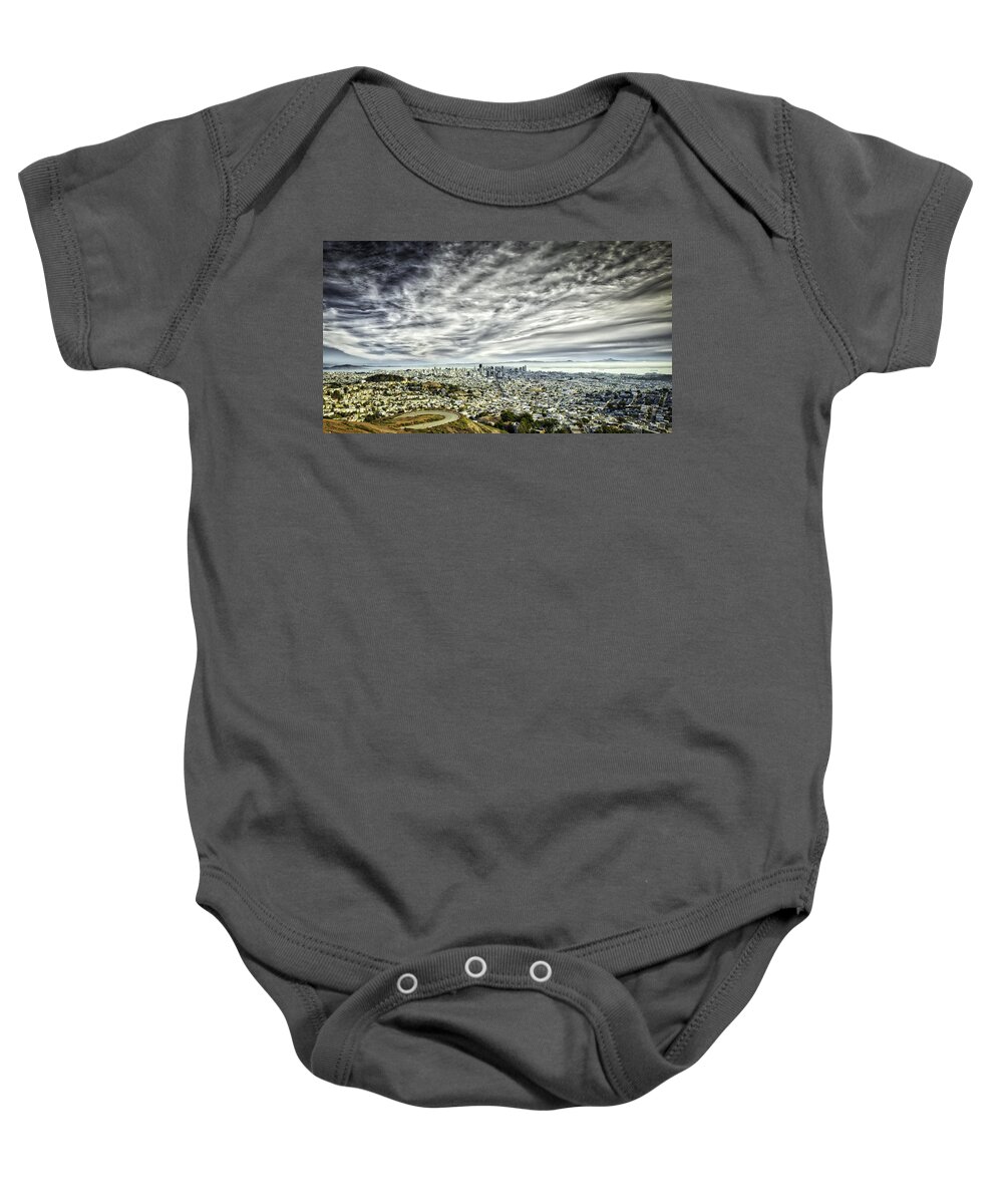 San Francisco Baby Onesie featuring the photograph San Francisco #3 by Chris Cousins