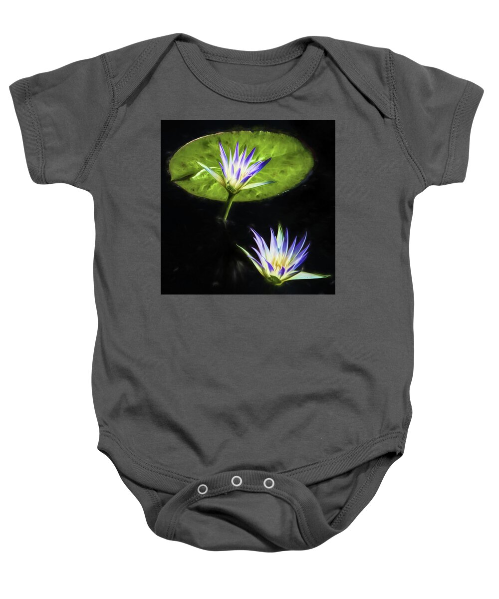 Water Lilies Baby Onesie featuring the photograph Water Lilies #3 by John Freidenberg