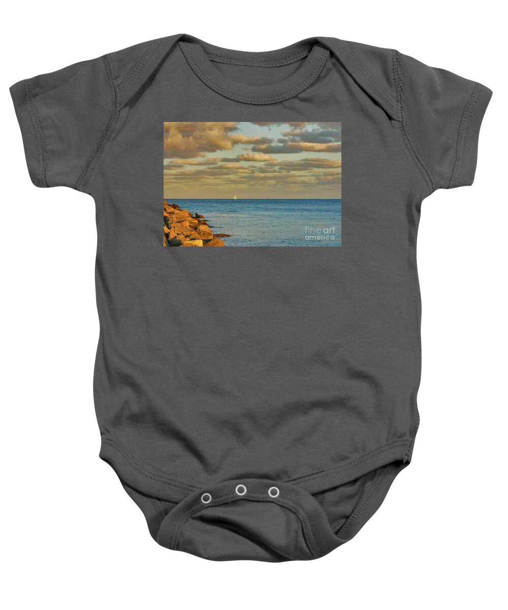 Singer Island Baby Onesie featuring the photograph 35- Smooth Transition by Joseph Keane