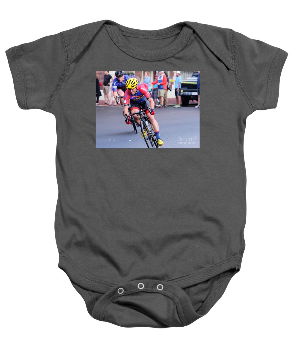 Cycle Racing Baby Onesie featuring the photograph Team ERRACE #36 by Donn Ingemie