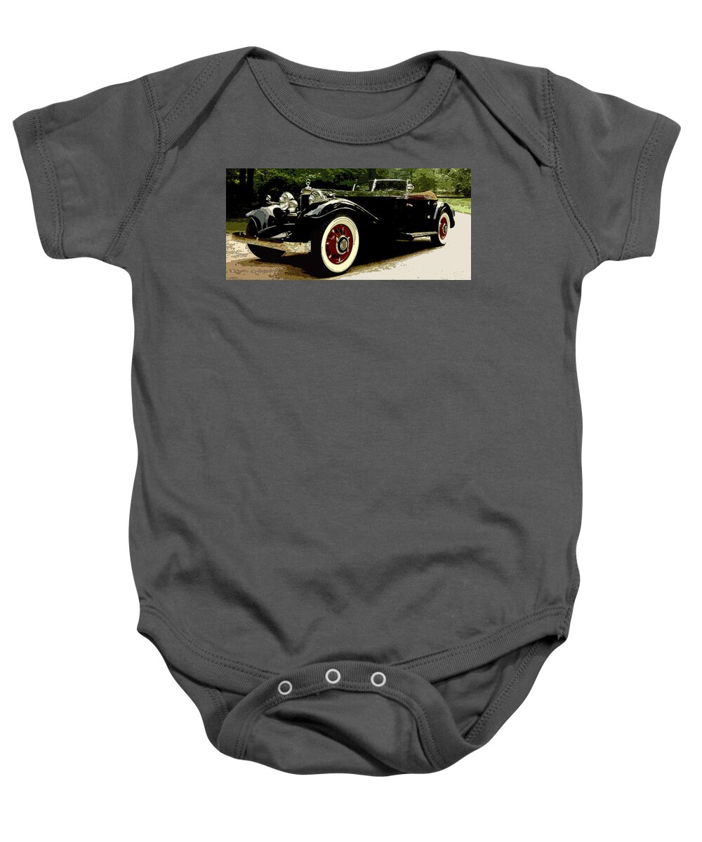 1934 Mercedes Baby Onesie featuring the photograph 380 K one of a kind by James Rentz