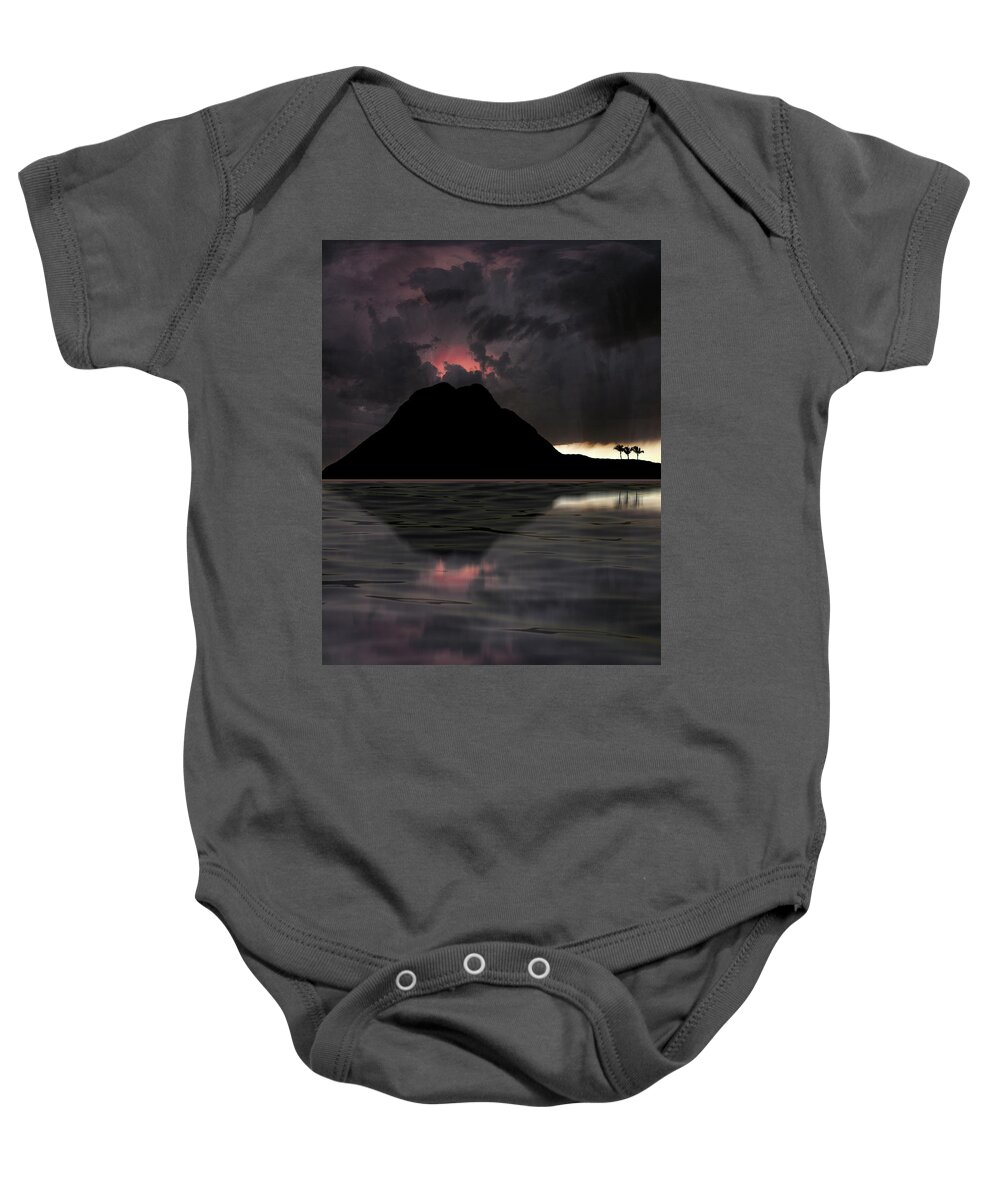 Sunset Baby Onesie featuring the photograph 4706 by Peter Holme III