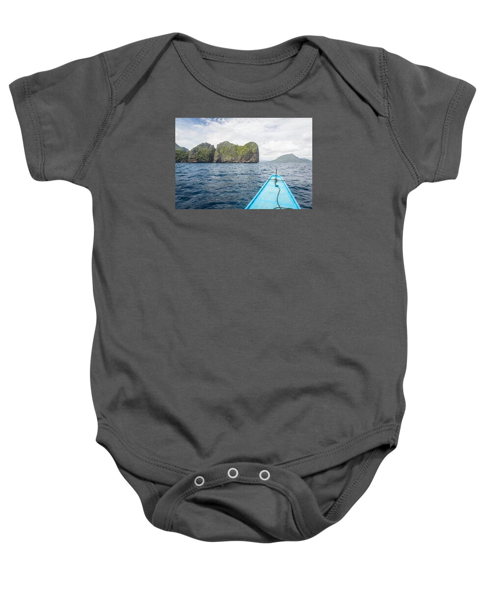 Bacuit Baby Onesie featuring the photograph El Nido in Palawan #5 by Didier Marti