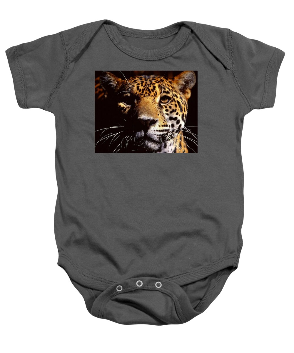 Leopard Baby Onesie featuring the digital art Leopard #5 by Super Lovely