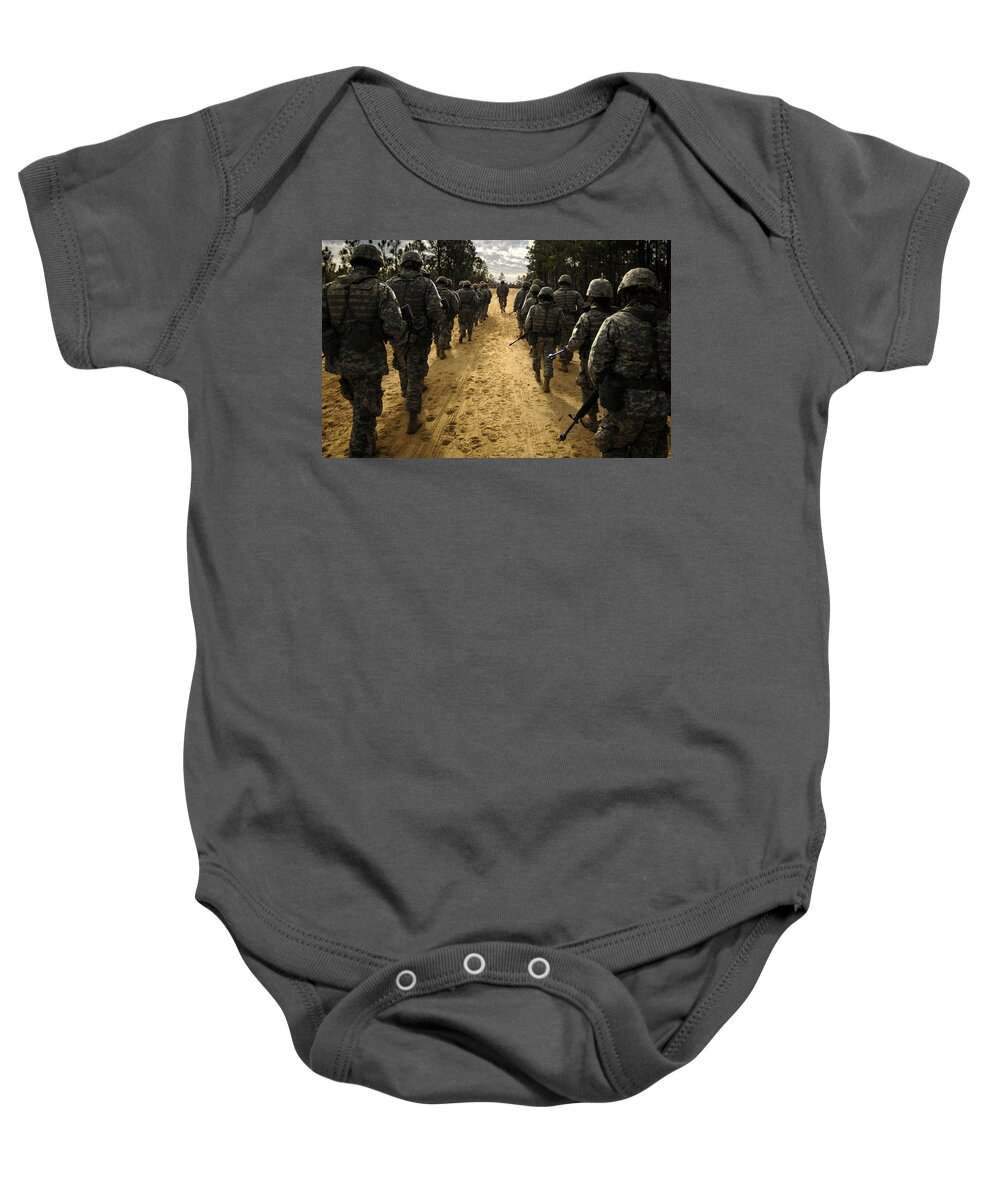 Soldier Baby Onesie featuring the photograph Soldier #5 by Jackie Russo