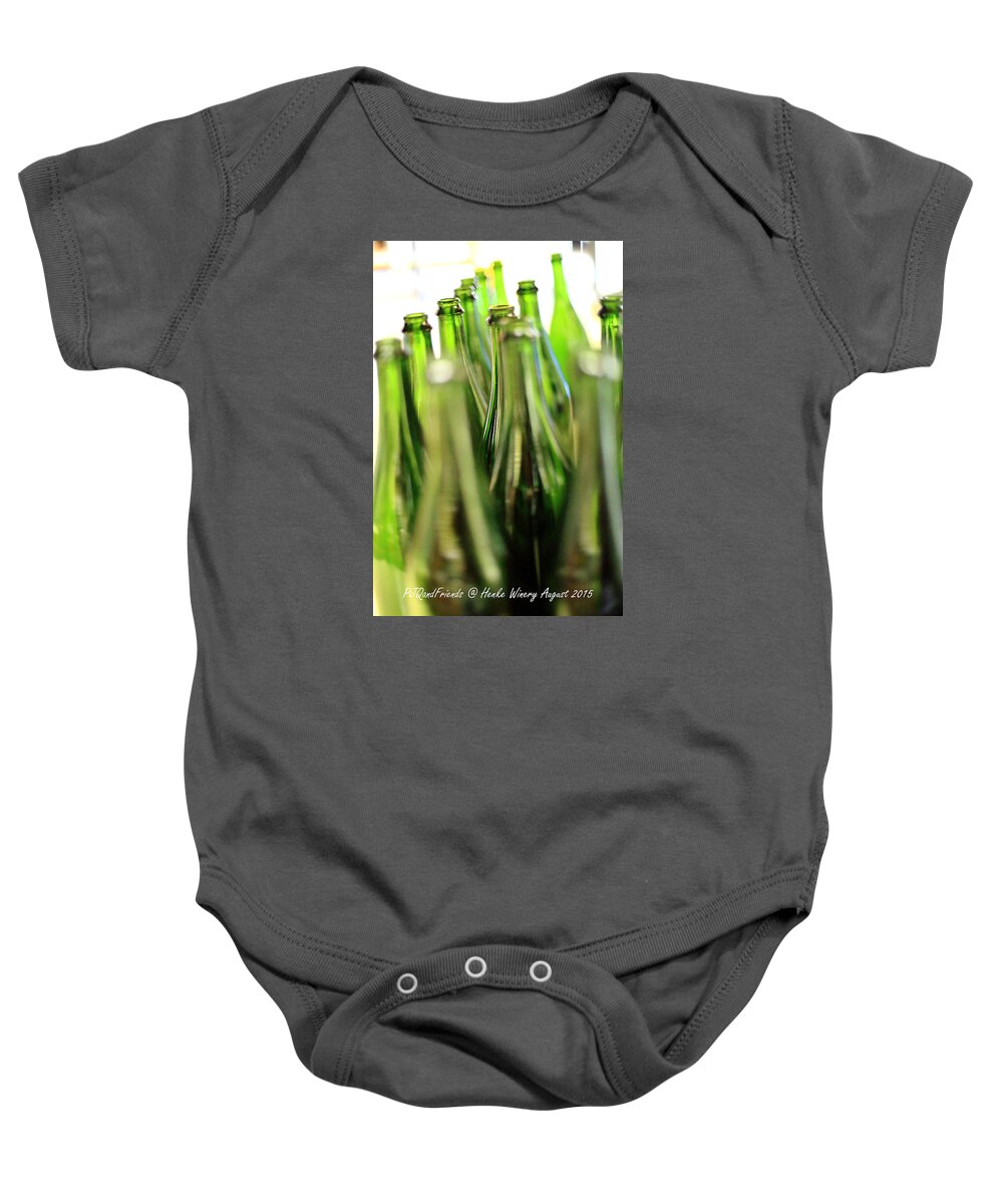 Henke Winery Sparkling Champagne Baby Onesie featuring the photograph Henke Winery Sparkling Champagne #7 by PJQandFriends Photography