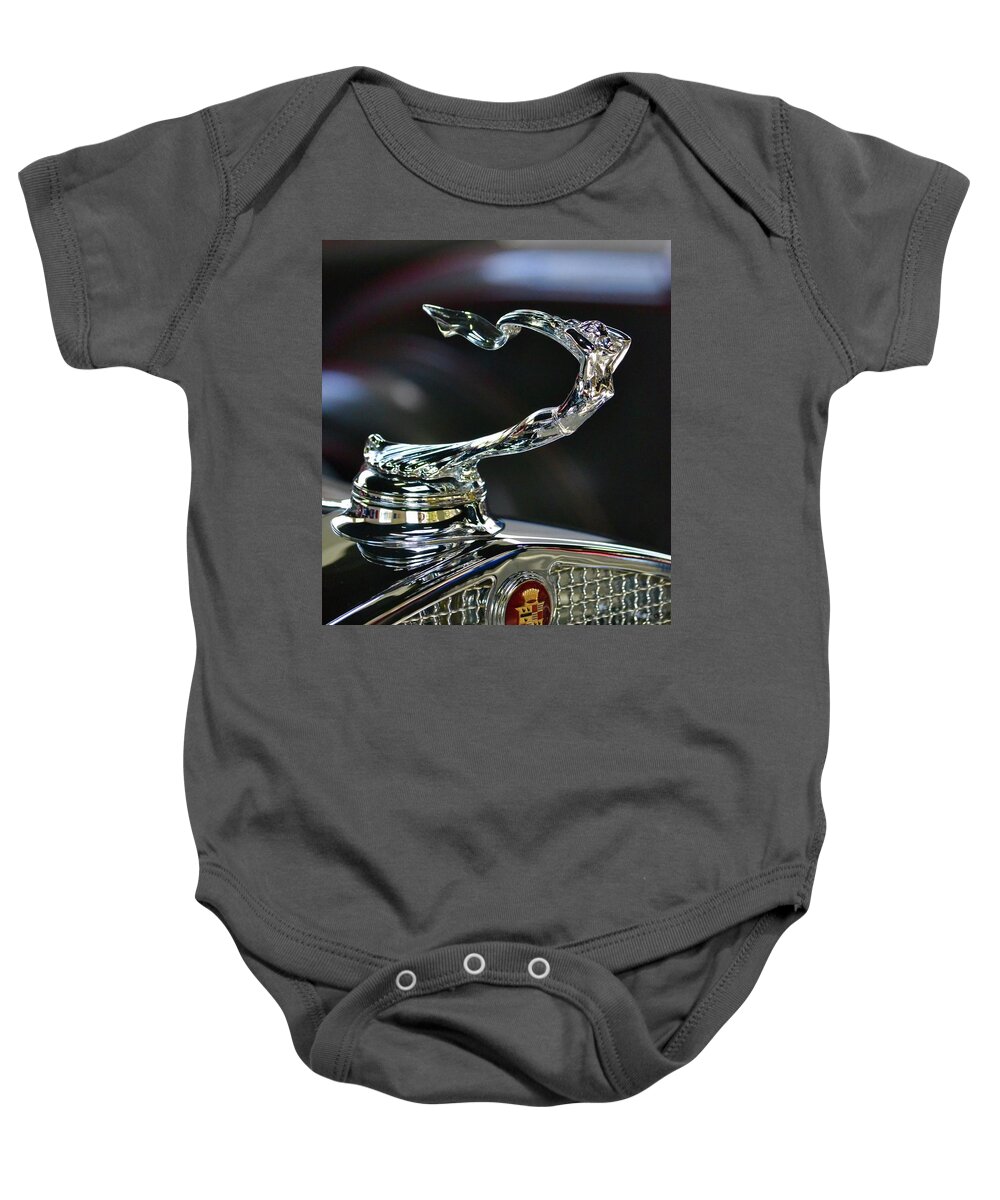  Baby Onesie featuring the photograph Hood Ornament #7 by Dean Ferreira