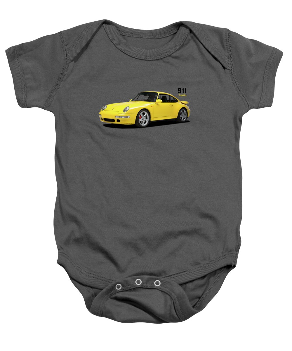 993 Turbo Baby Onesie featuring the photograph 911 Turbo Type 993 by Mark Rogan