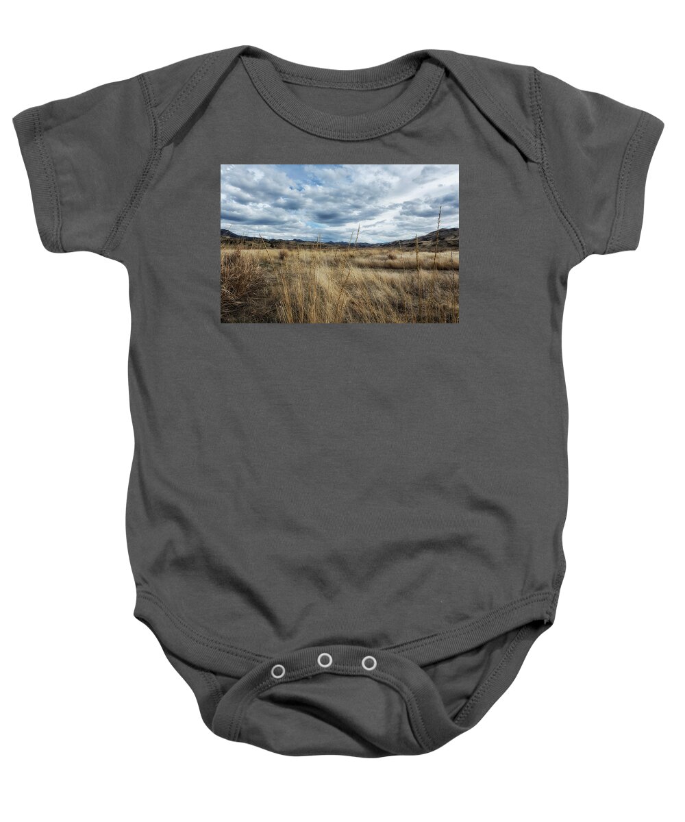 Landscape Baby Onesie featuring the photograph A Bit of Central Oregon by Belinda Greb