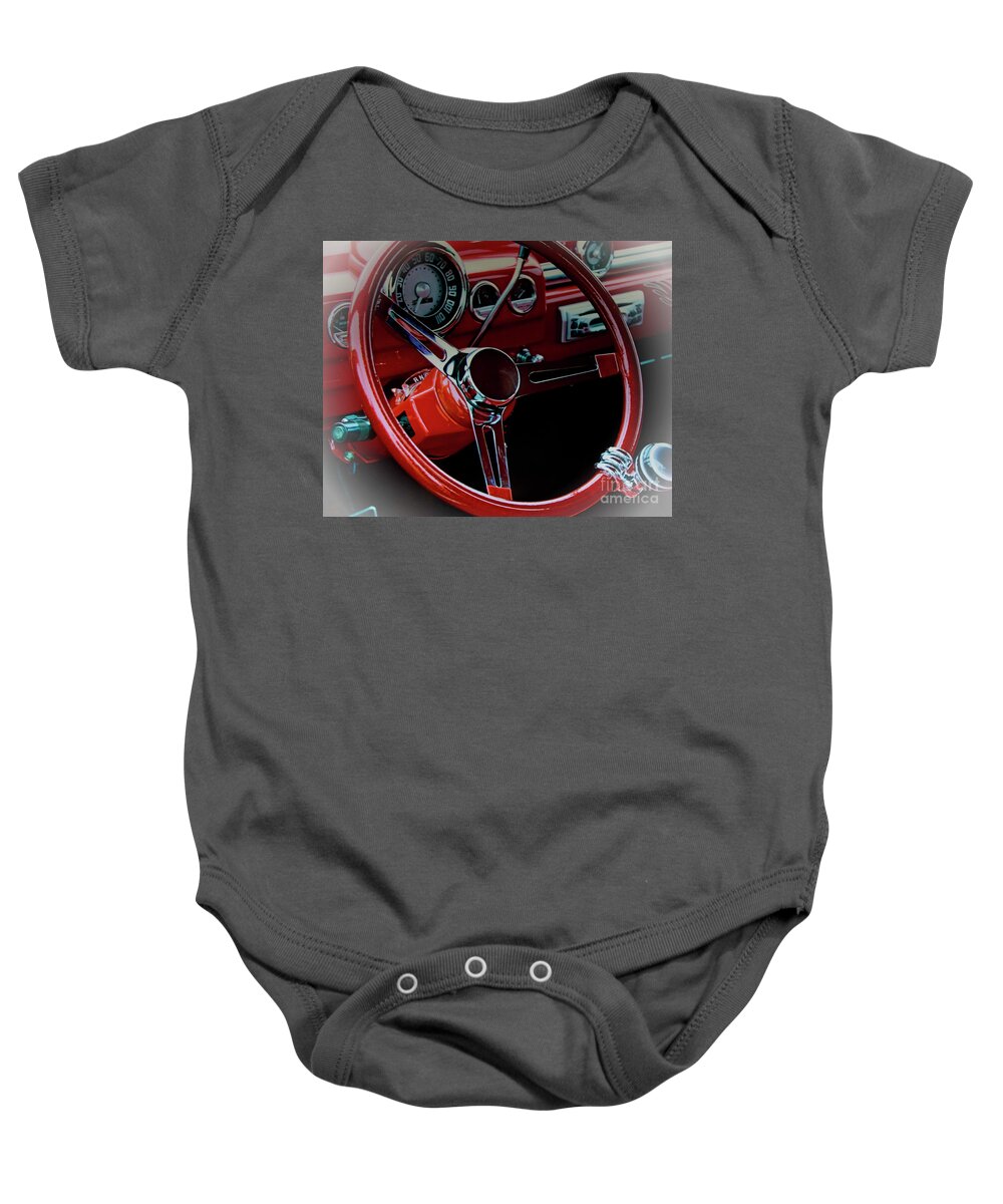 Car Baby Onesie featuring the photograph A Classic In Everyone's Dreams by Al Bourassa