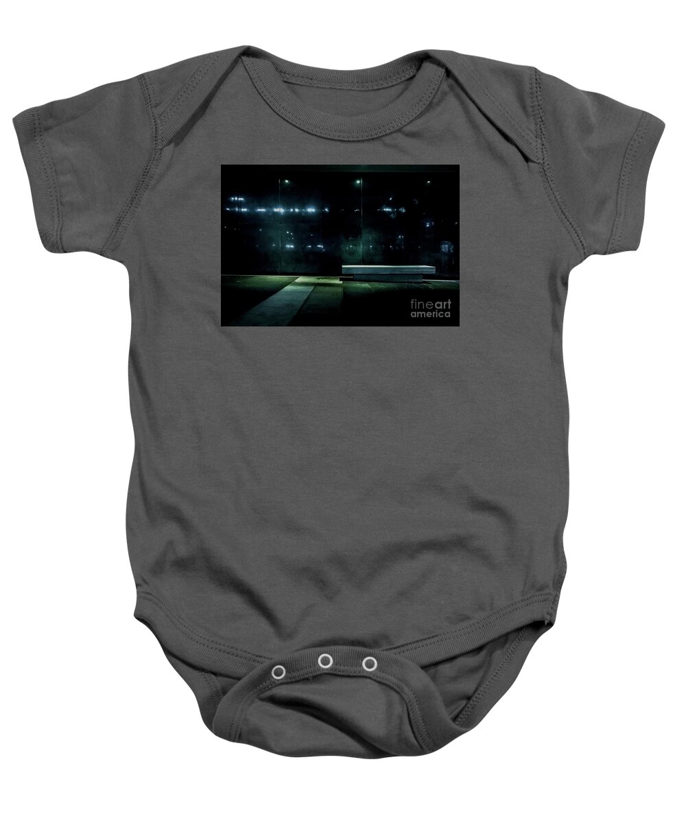 Minimalism Baby Onesie featuring the photograph A Cold Seat by James Aiken