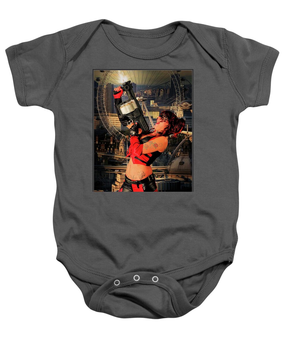 Harlequin Baby Onesie featuring the photograph A Harlequin Circus by Jon Volden