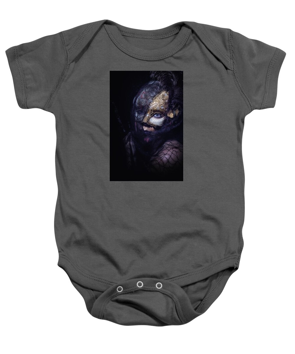 Crystal Yingling Baby Onesie featuring the photograph A Little Lace by Ghostwinds Photography