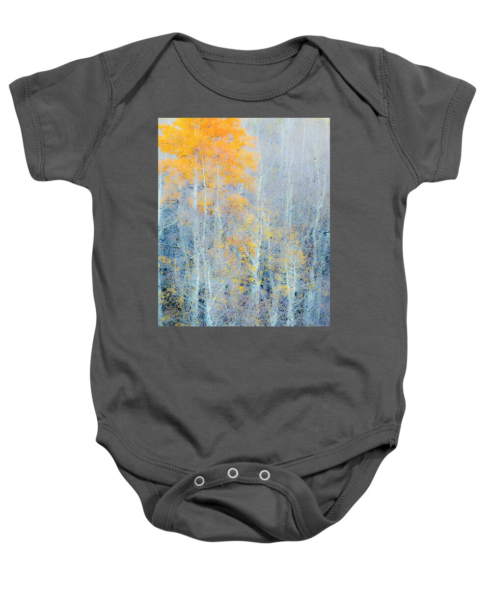 Autumn Baby Onesie featuring the photograph A Spot of Orange by Eggers Photography