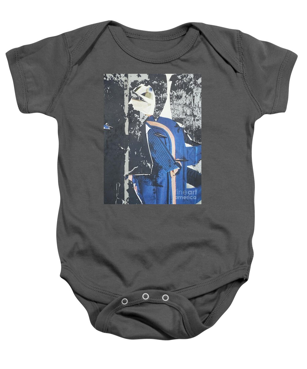 Mixed Media Baby Onesie featuring the photograph A walk in the city by Brian Boyle