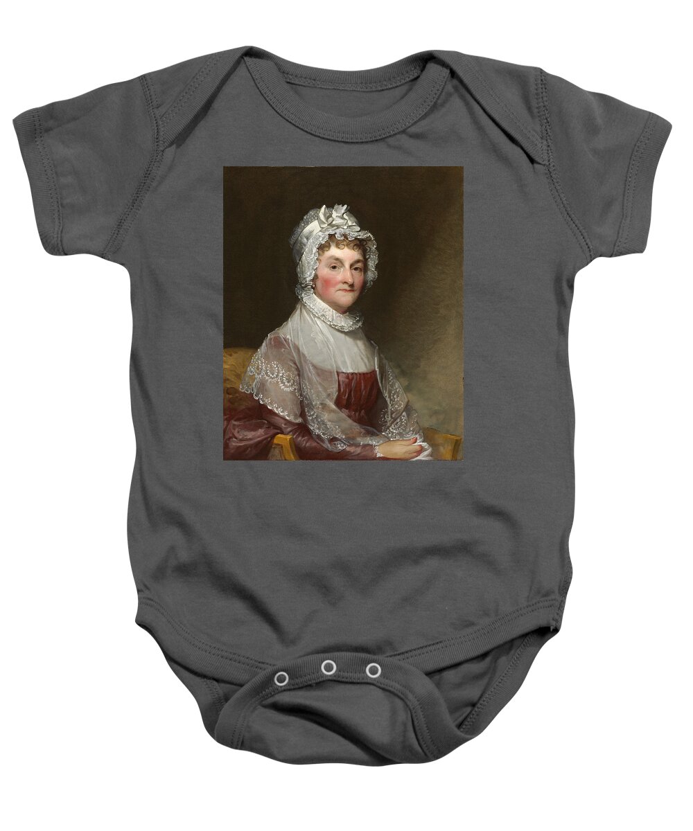 Gilbert Stuart Baby Onesie featuring the painting Abigail Smith Adams by Gilbert Stuart