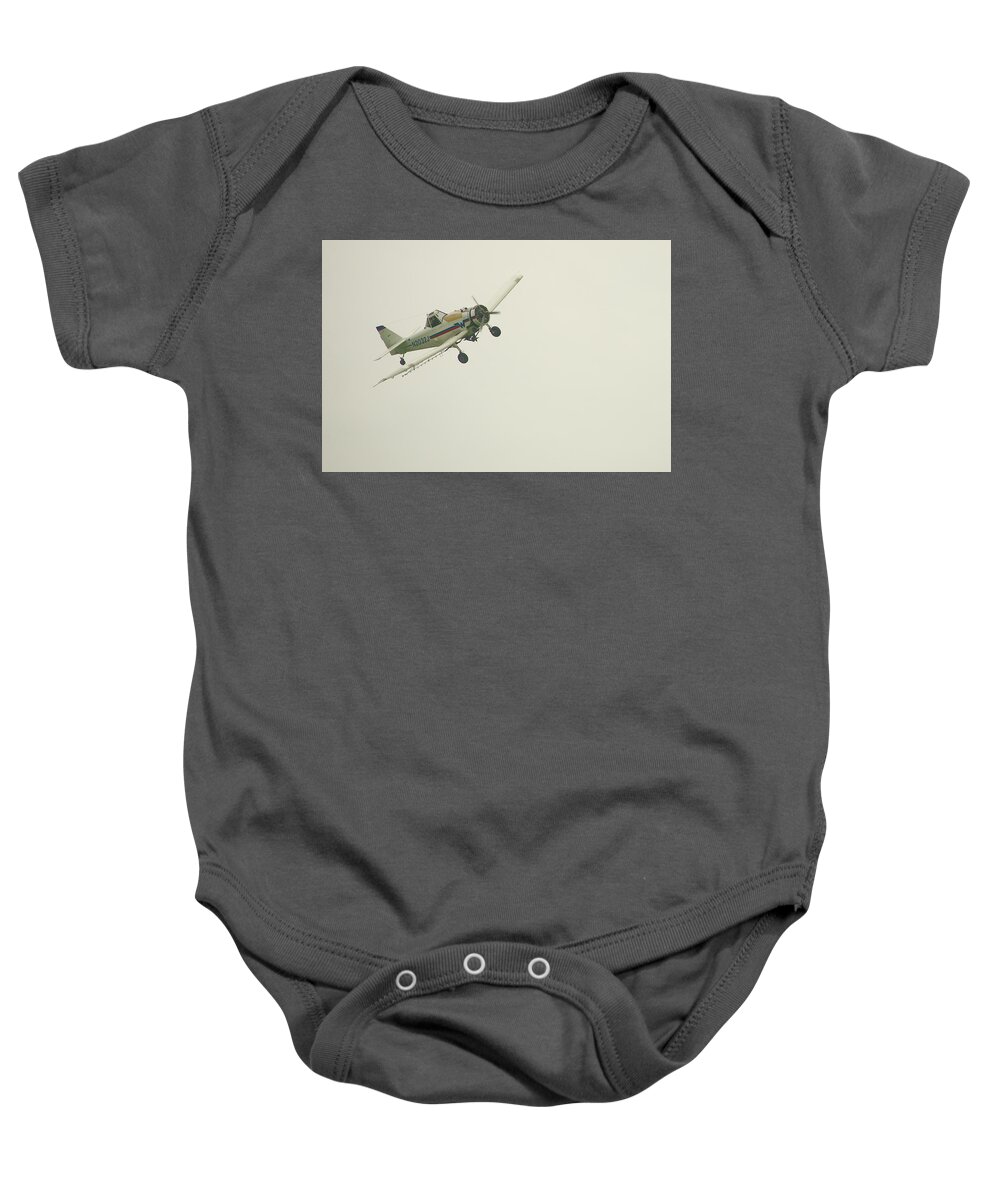 Airplane Baby Onesie featuring the photograph Above Worthington by Troy Stapek