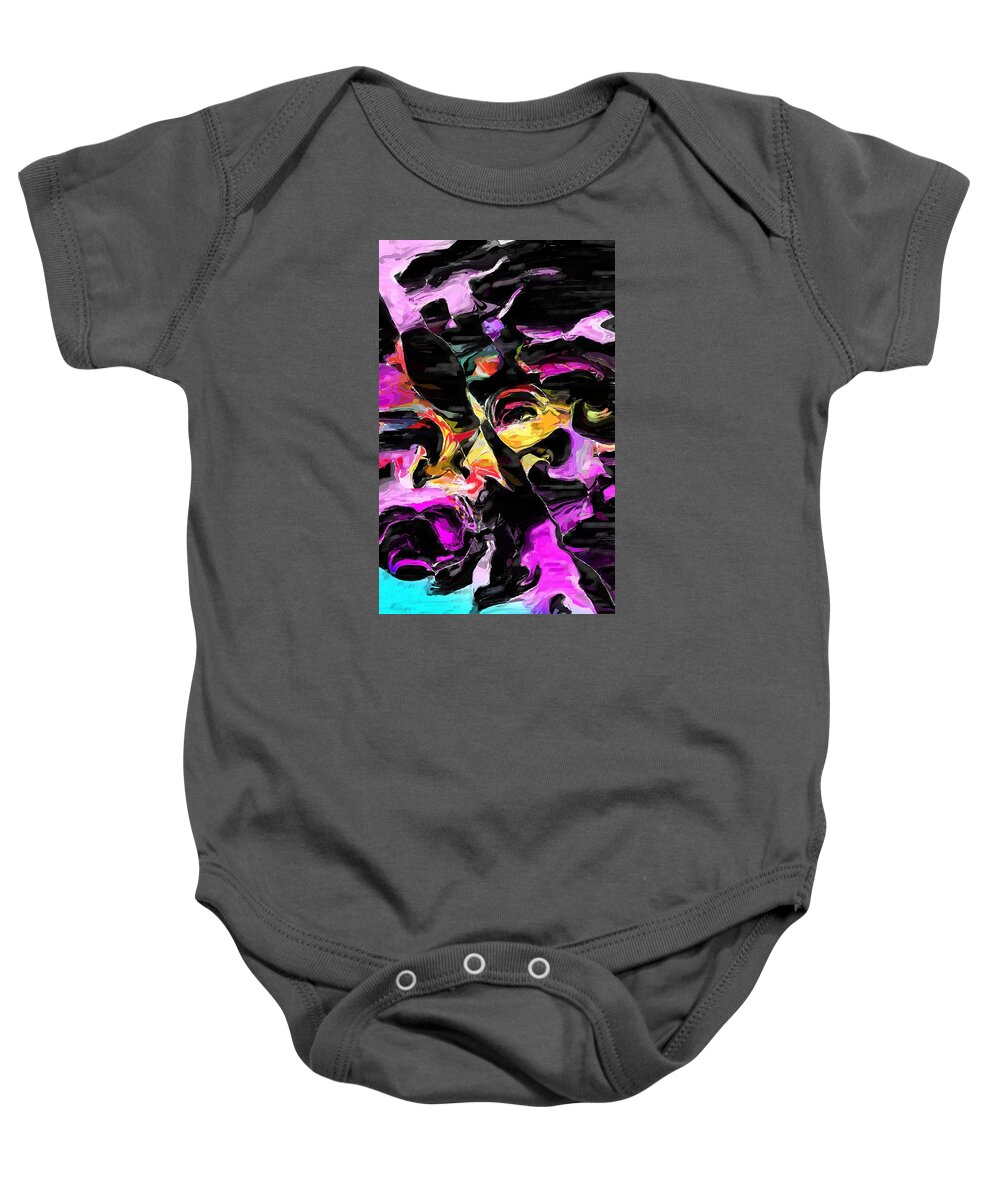 Fine Art Baby Onesie featuring the digital art Abstract 011715 by David Lane