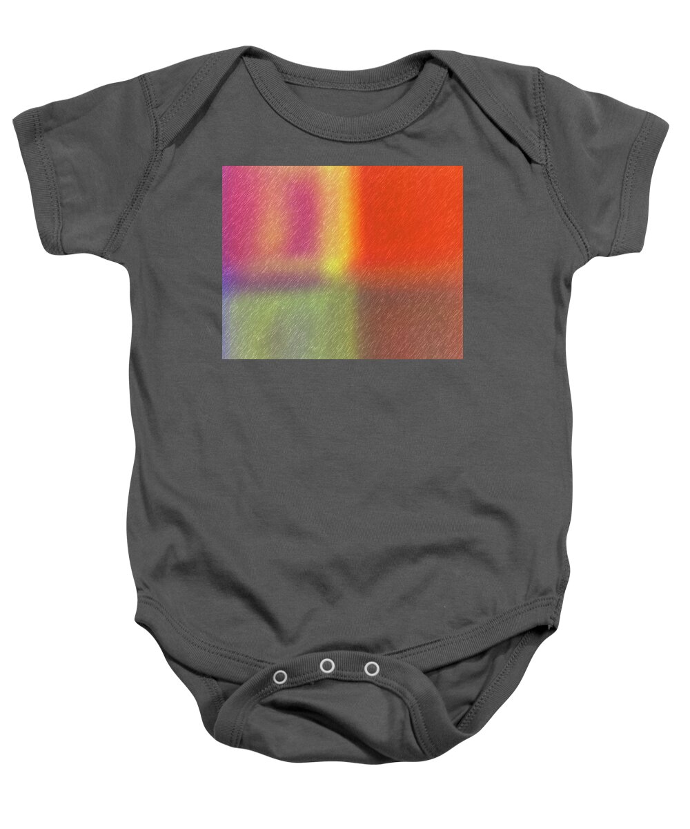 Abstract Baby Onesie featuring the digital art Abstract 5791 by Steve DaPonte