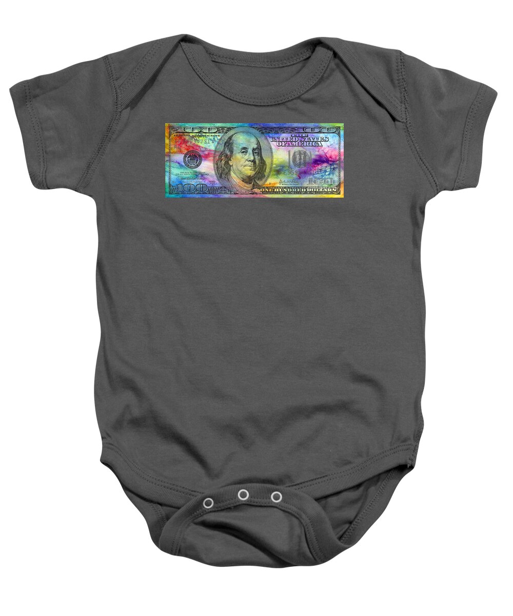 One Hundred Dollar Baby Onesie featuring the photograph Abstract Ben by Jon Neidert