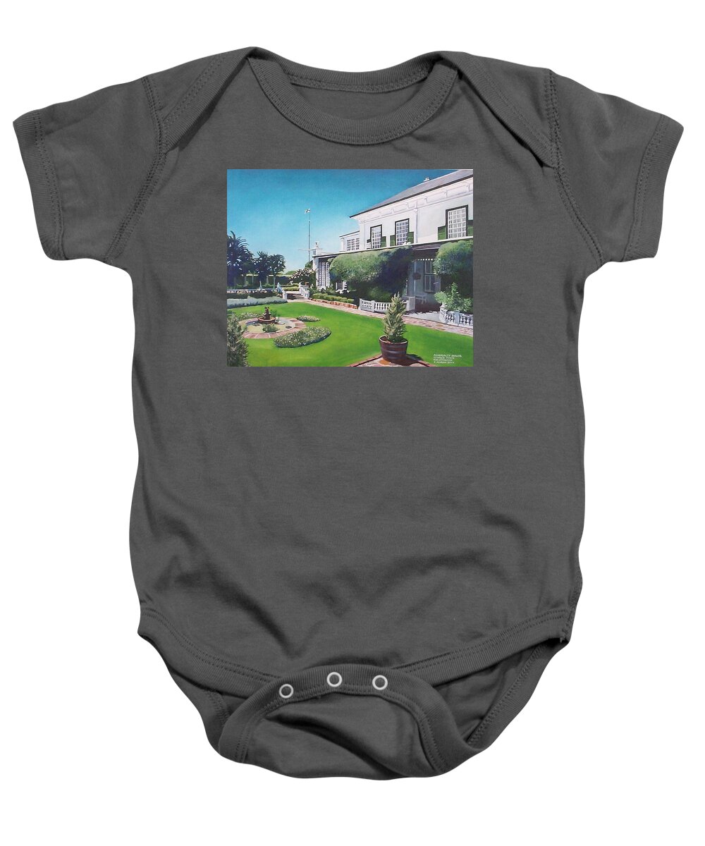 Admiralty House Baby Onesie featuring the painting Admiralty House by Tim Johnson