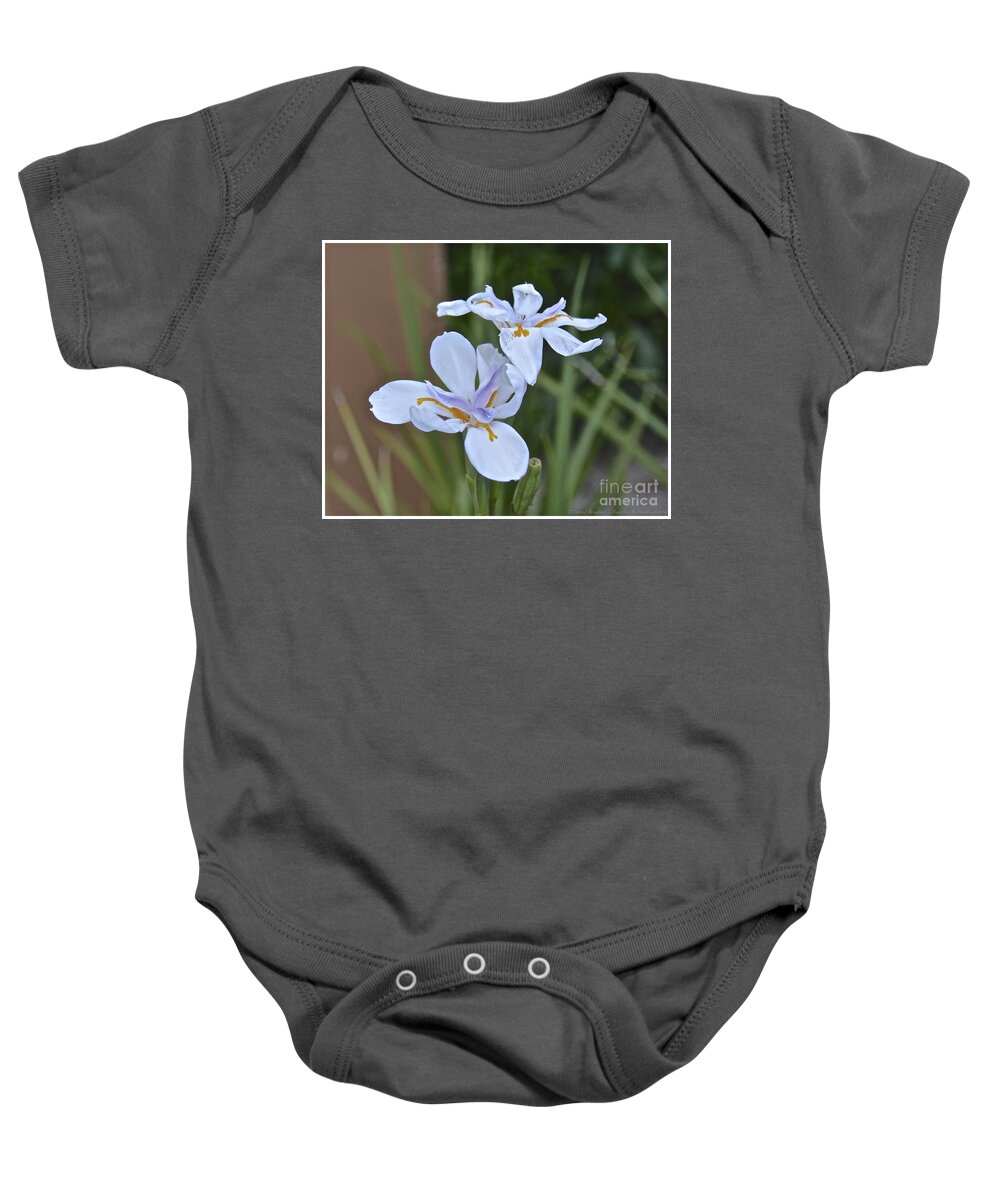 Flower Baby Onesie featuring the photograph African Iris by Carol Bradley