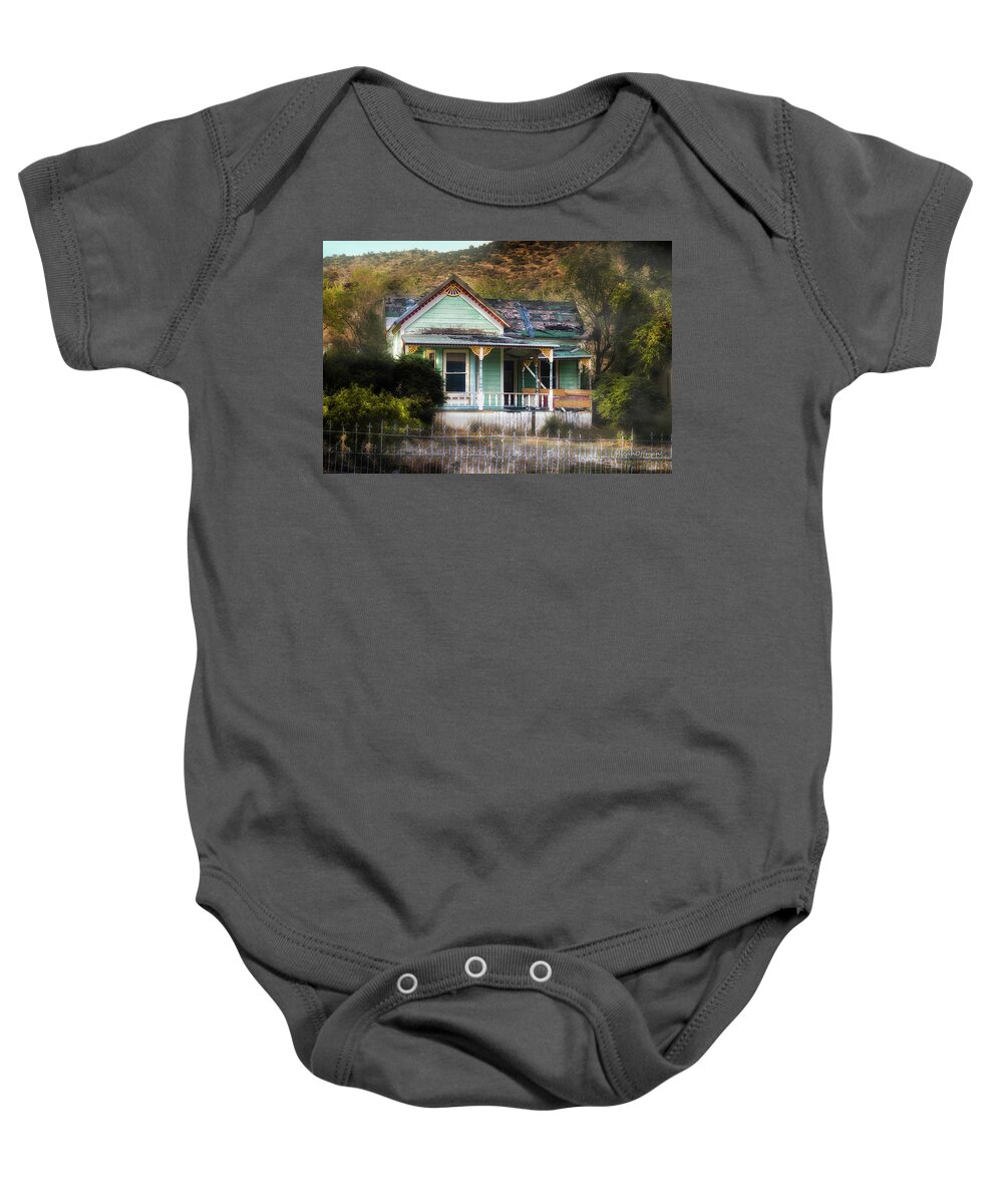 Roof Baby Onesie featuring the photograph Alice's house by Micah Offman