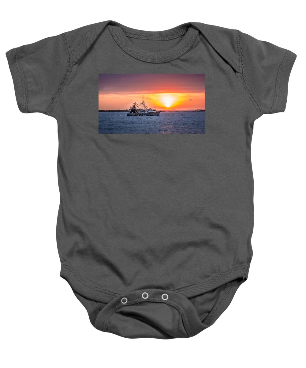 Amelia Baby Onesie featuring the photograph Amelia River Sunset 25 by Traveler's Pics