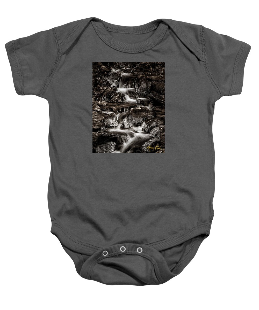 Flowing Baby Onesie featuring the photograph Amicalola Falls Stair Steps by Rikk Flohr