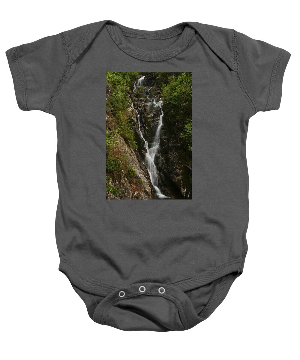 Monroe Baby Onesie featuring the photograph Ammonoosuc Ravine Falls by Rockybranch Dreams