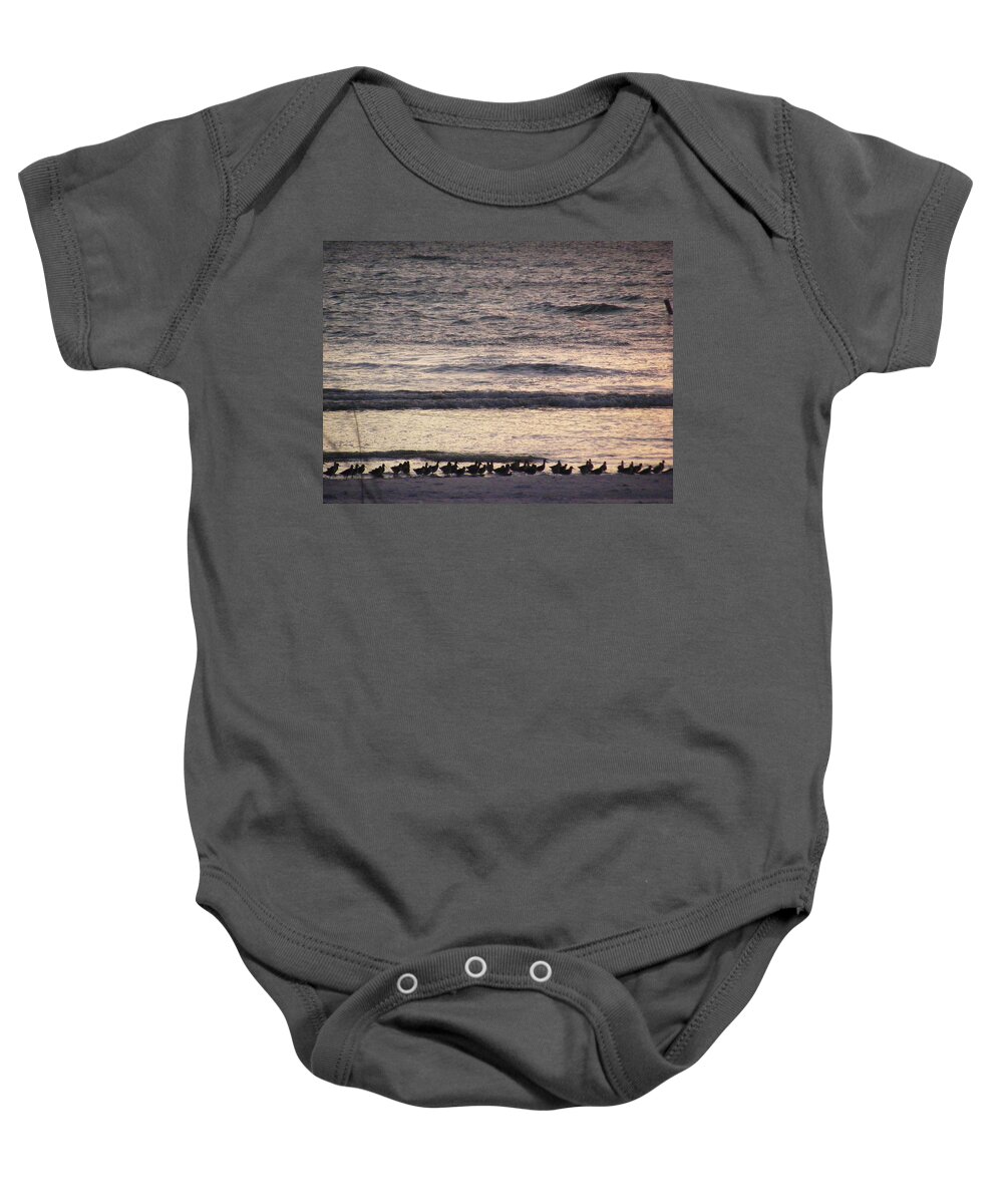 Evening Stroll Baby Onesie featuring the photograph An Evening Stroll by Edward Smith