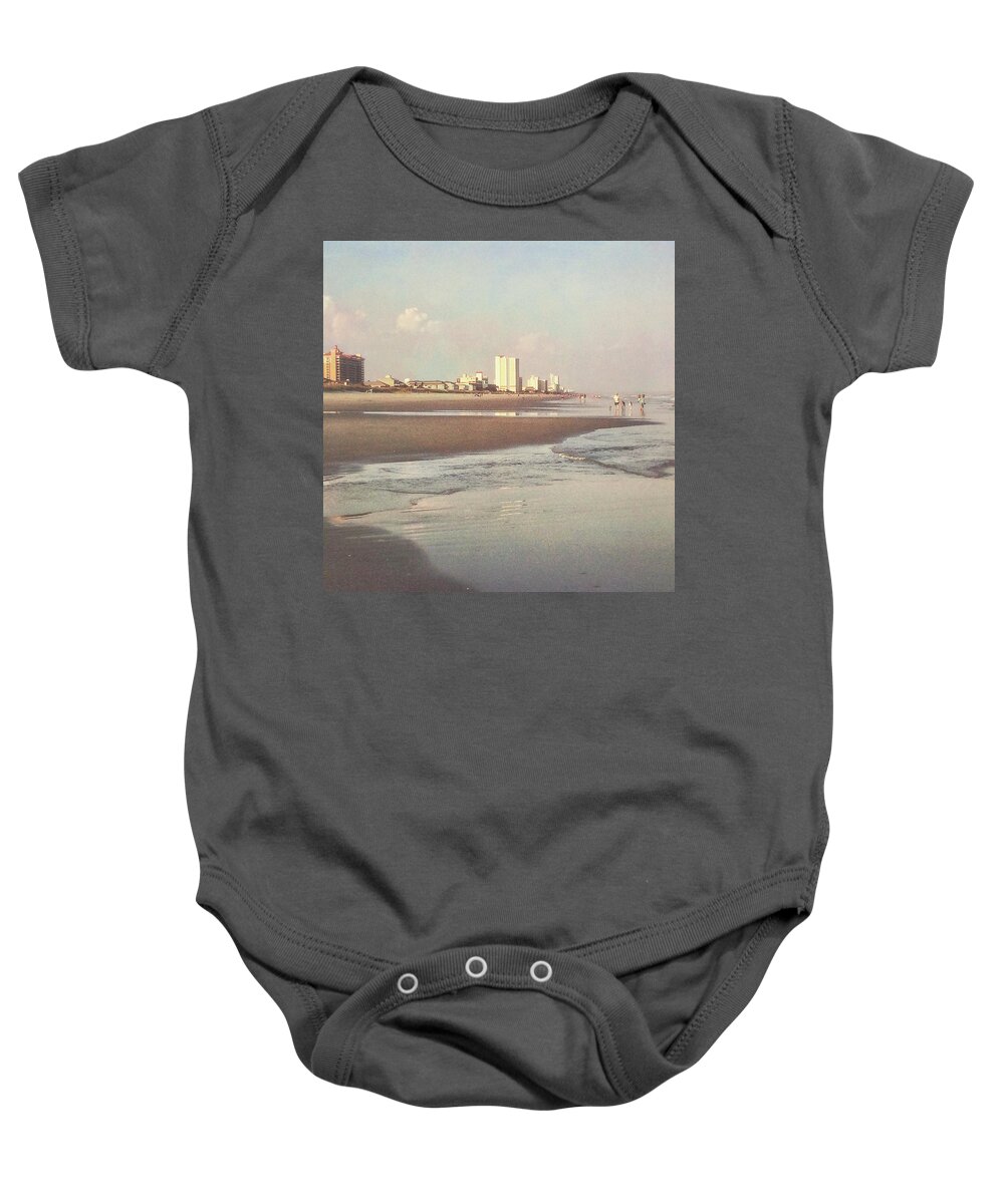 Photograph Baby Onesie featuring the photograph An Evening Walking the Grand Strand by Melissa D Johnston