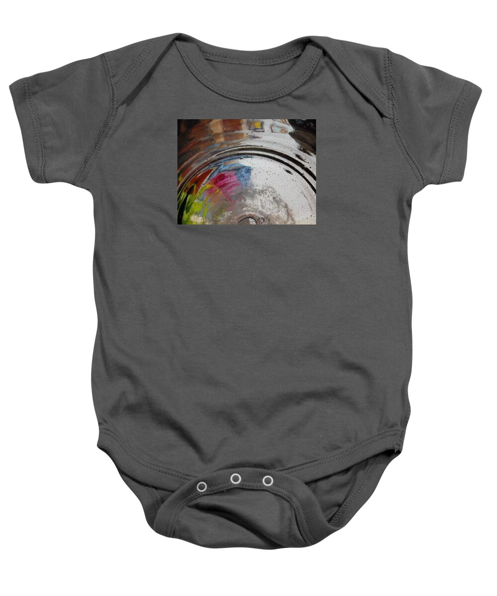 Abstract Baby Onesie featuring the digital art Ancient Echoes by Susan Esbensen