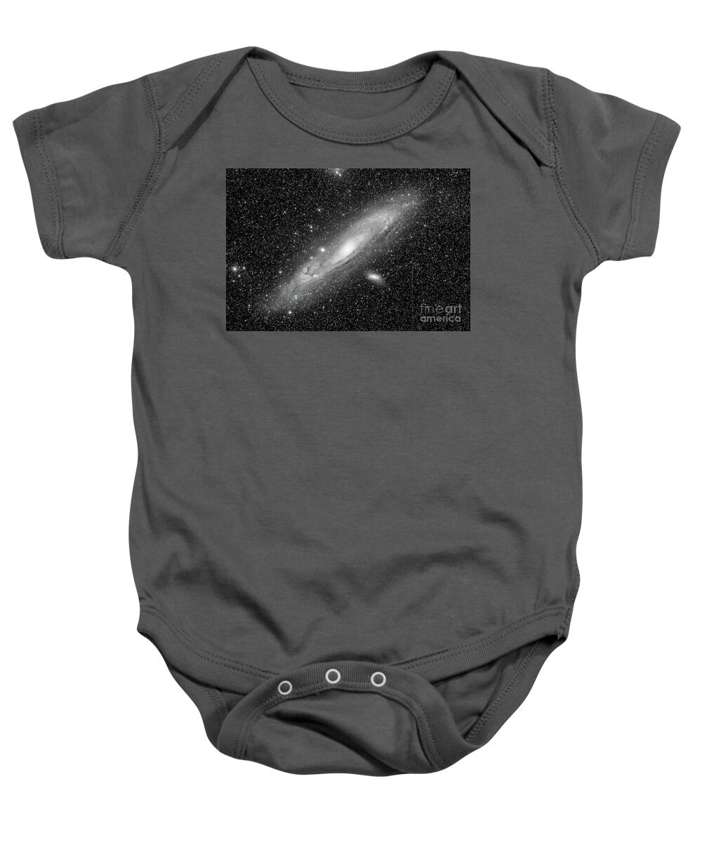 Andromeda Galaxy Baby Onesie featuring the photograph Andromeda Galaxy by Jim DeLillo