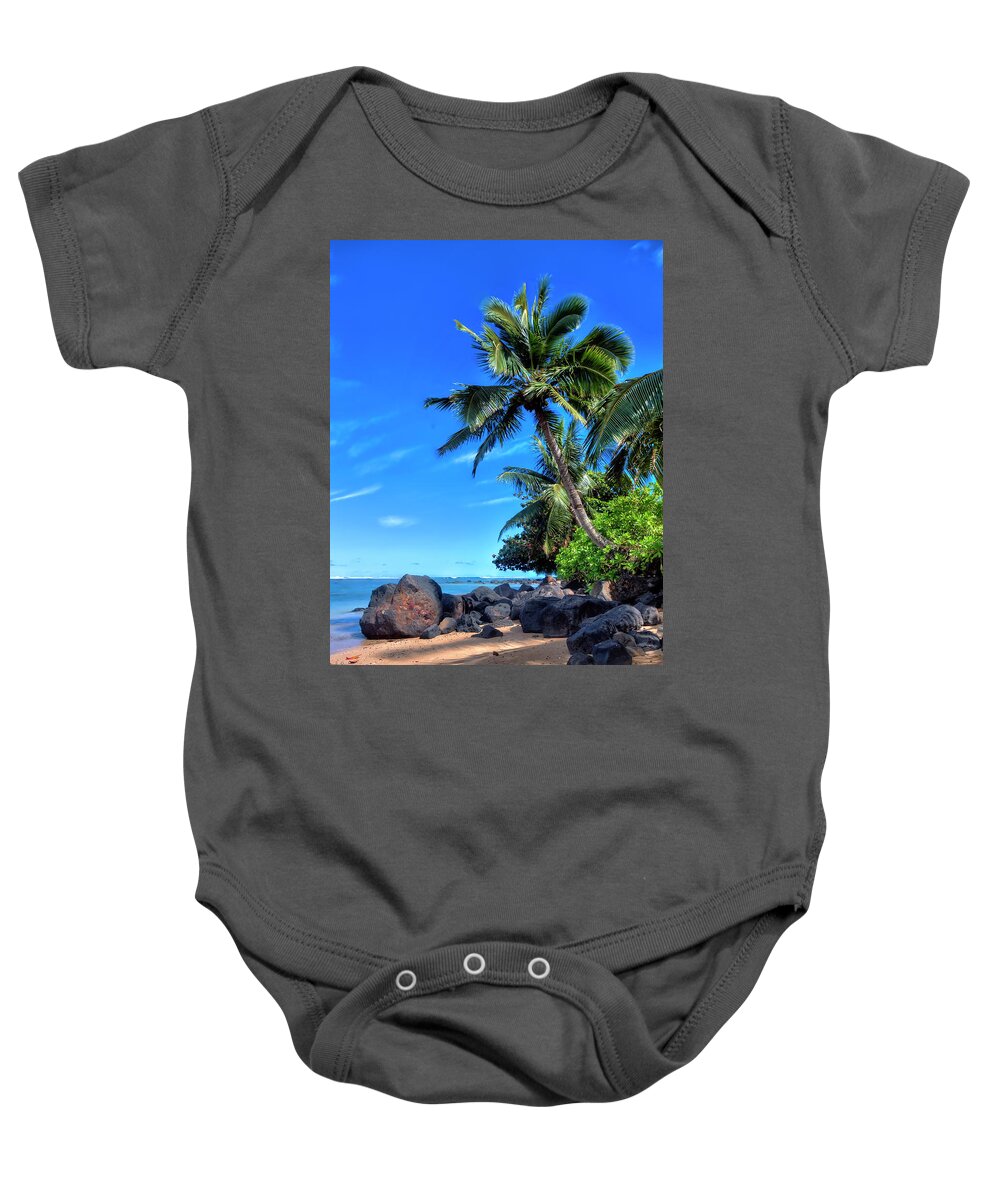 Granger Photography Baby Onesie featuring the photograph Anini Beach by Brad Granger