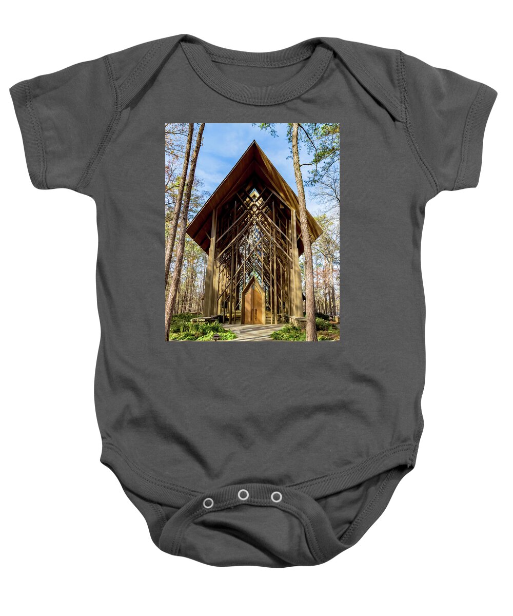Anthony Chapel Baby Onesie featuring the photograph Anthony Chapel by Joe Kopp