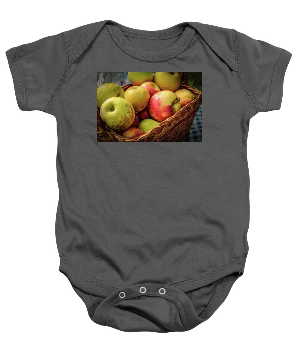 Apples Baby Onesie featuring the photograph Apple Harvest by Randall Evans